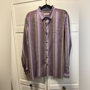 Tommy Bahama Surf Springs Long Sleeve Button Down Shirt Size Mens XL Multicolor